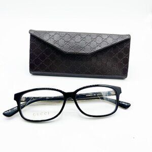 Gucci Eyeglasses GG0386OA 001 53mm Black / Demo Lens
